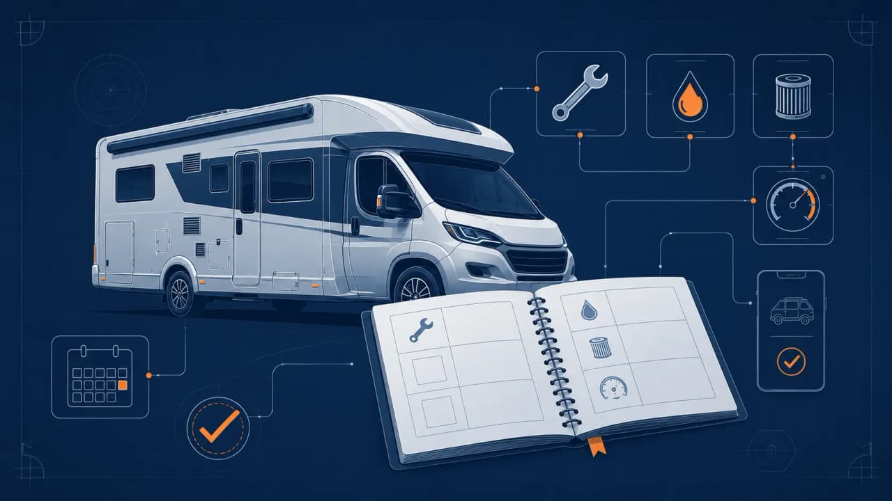 Carnet d'entretien camping-car d'occasion : factures, suivi mécanique et historique clair pour valoriser la revente