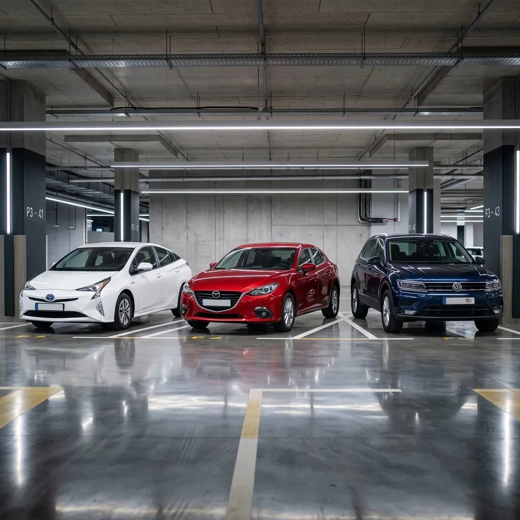 Comparatif 2026 entre voiture hybride, essence et diesel avec coût au kilomètre, carburant, entretien et ZFE